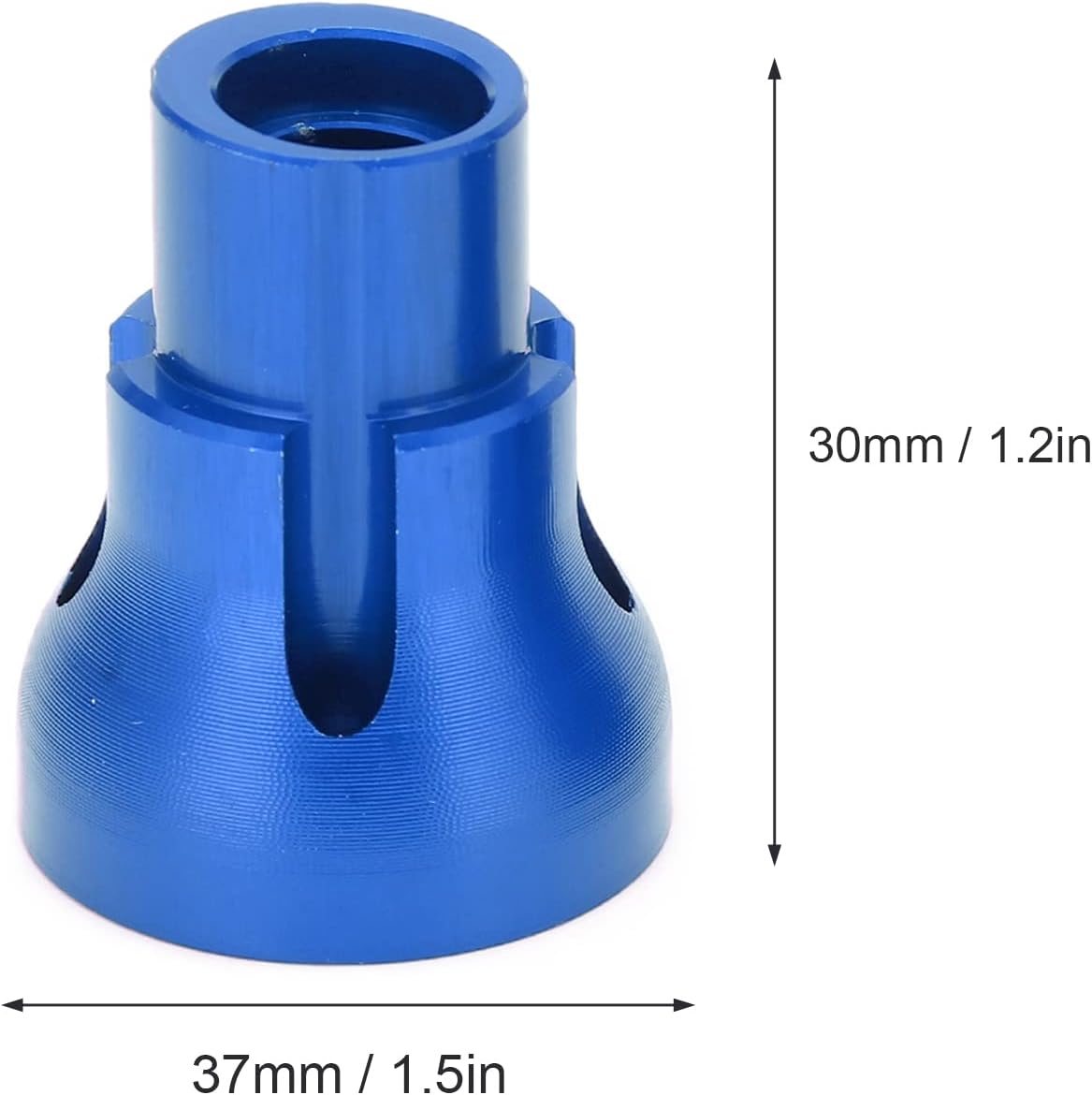 Rear Wheel Nut,Lightweight Aluminum Alloy for Durability,Rear Axle Sleeve Adapter,for 1/8 Scale RC Car Racing,Hobbyist Off-Road Use