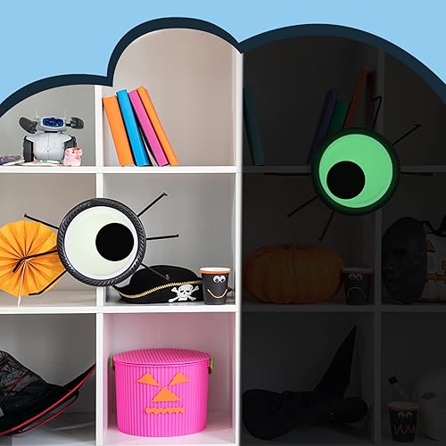 Miniatura 6 de Cinvo Ojos gigantes de Googly de 7 pulgadas, autoadhesivos, de 7.1 in, ojos grandes que brillan en la oscuridad, ojos adhesivos grandes para