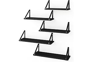 Fixwal Floating Wall Shelves: Enhance Your Man Cave Decor with Rustic Charm