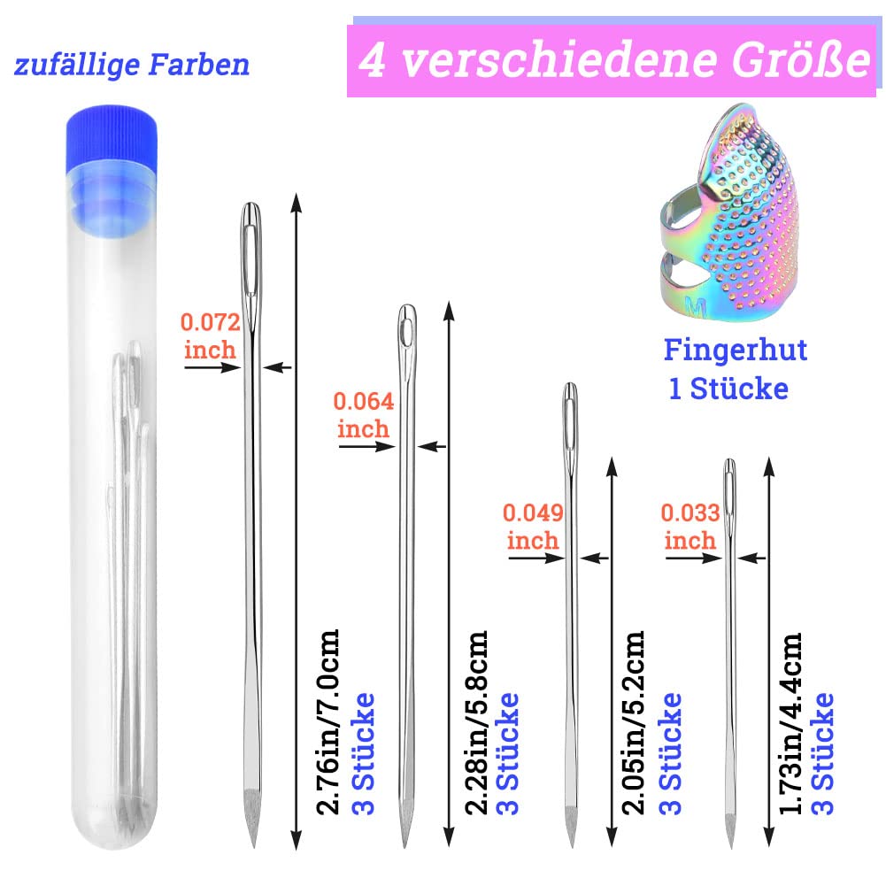 20 aghi da cucito curvi per cucito a mano aghi per sacchi in pelle aghi resistenti per tappezzeria, moquette, riparazione tela