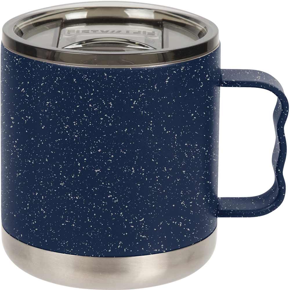 FIFTY/FIFTY 15oz - Navy/White Speckled Camp Mug with Slide Lid