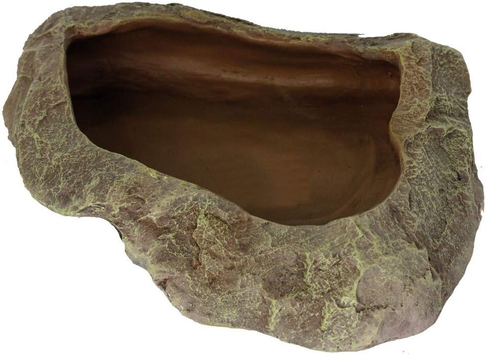 Reptiles Planet Repti Dish Decorative Rock at the Corner of the Pond for Reptile 24 x 4 x 20 cm Size XXL