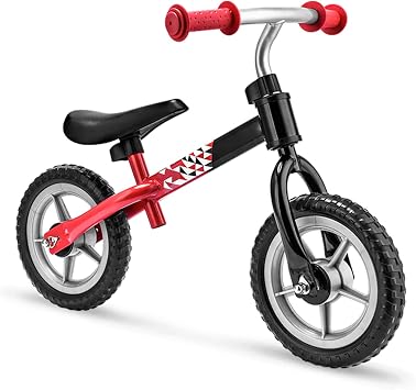 Lightweight Balance Bike Kids Balance Bike 10 Inch Toddler Training Bike Without Pedals Learning How to Ride a Bike for 2-4 Years Old Boys Height Adjustable Lightweight Scooter