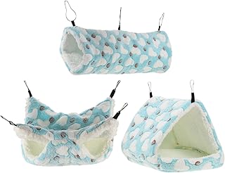 POPETPOP Guinea Pig Cage Guinea Pig Cage 1 Set Small Pet Cage Hammock Hanging Tunnel Small Animals Hanging Bed Cage Guinea Hammock Cage Accessories for Ferret Rat Chincilla Hammock Rat Cage Rat Cage