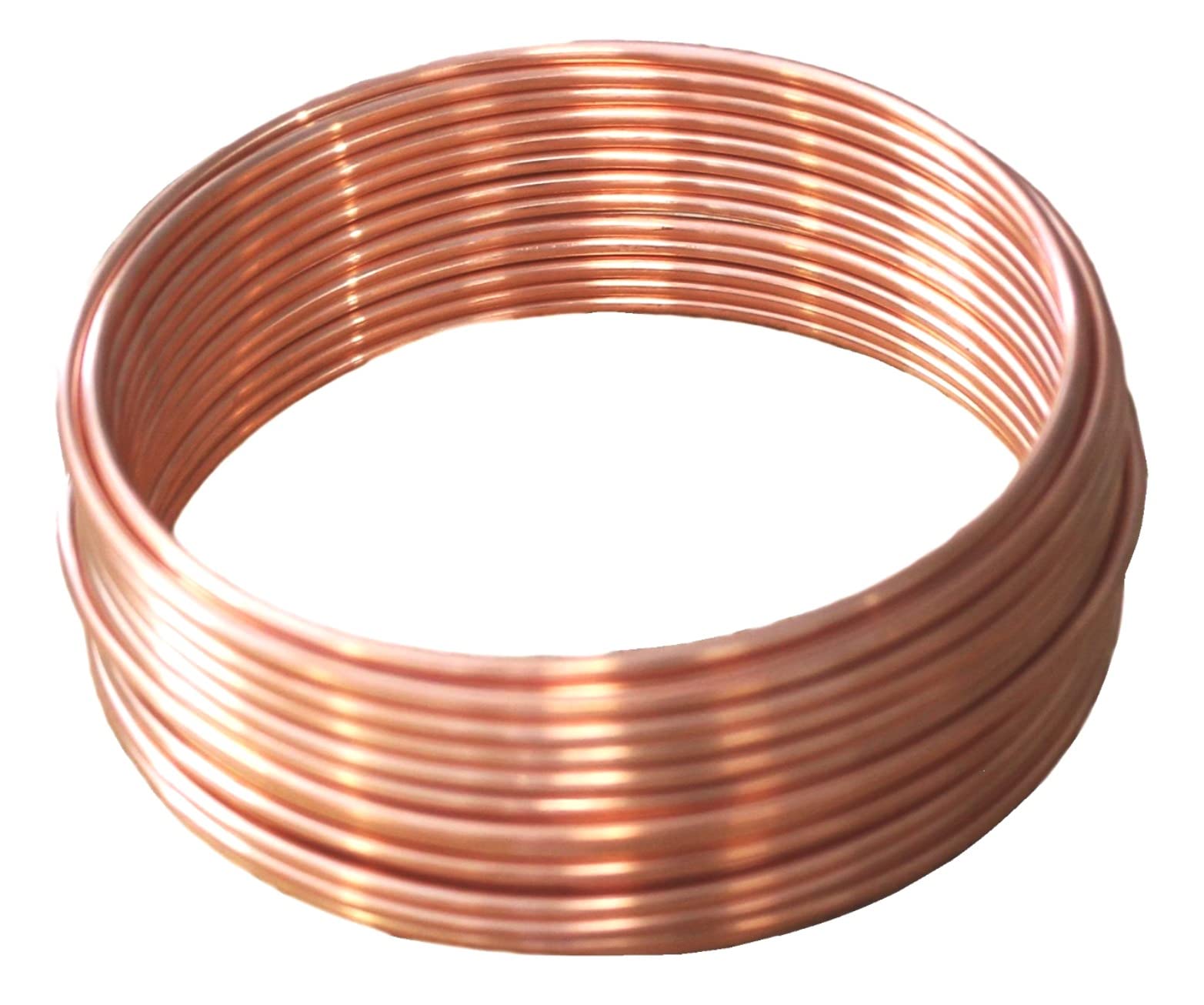 Copper wire USA 25 Ft. Uncoated Bare Solid (Dead Soft) Choose gauges (10 Ga. Coil, 25 Ft.)