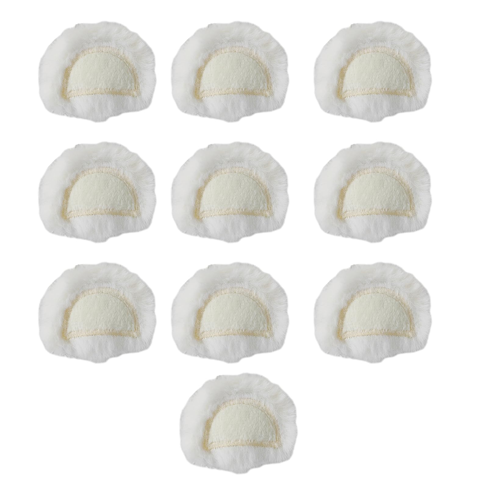 10pcs Orso Forma Orecchio Imbottito Appliques Patch FAI DA TE Artigianato Giocattolo Vestiti Materiale Da Cucire Donna Accessori Clip di