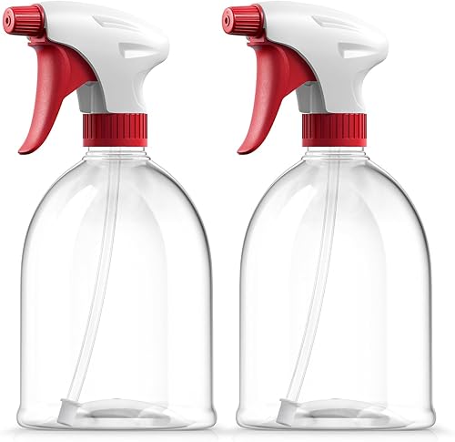 Botella de spray  Paquete de 2  MistStream, botellas de spray vacías de 16 onzas para soluciones de limpieza, 100% a prueba de fugas, sin BPA,