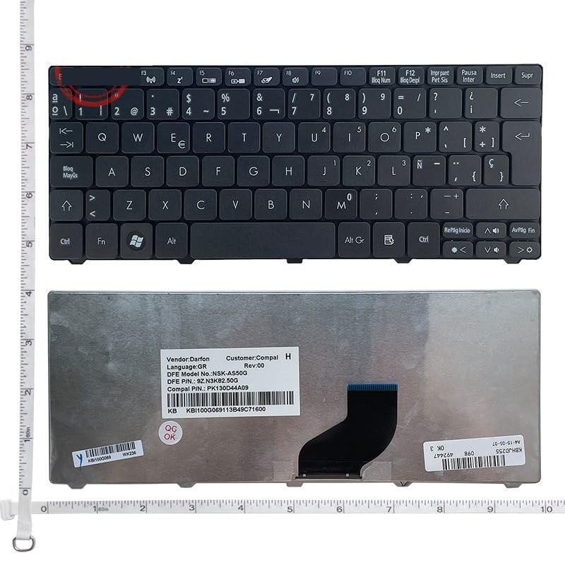 Clavier SP pour Acer D255 et D260 offrant une frappe fluide