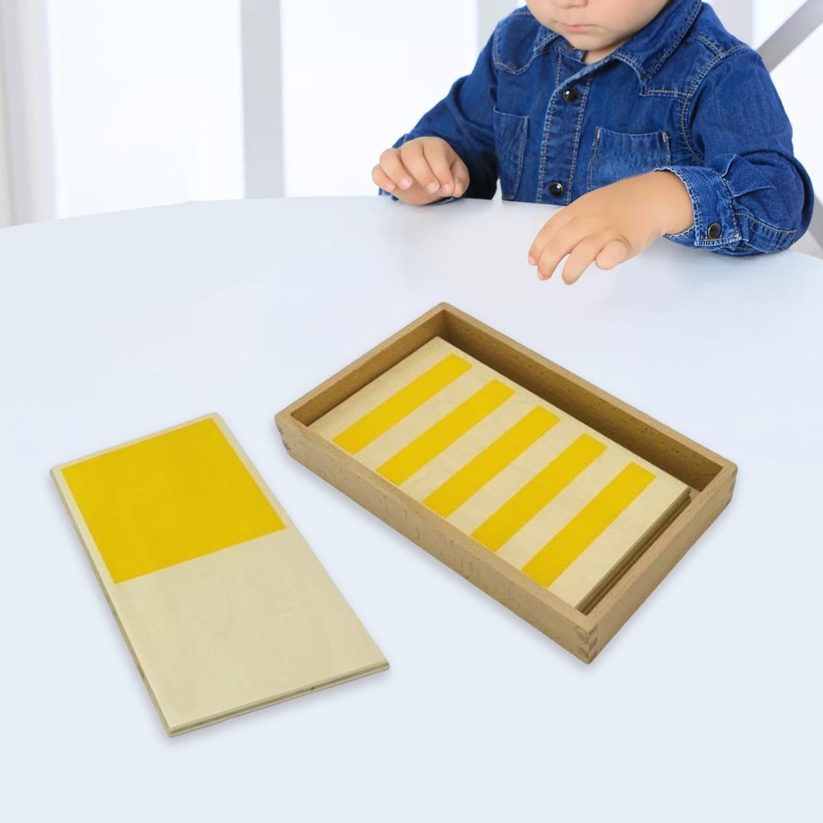 F Fityle Tavoletta tattile in legno, giocattolo sensoriale, tavoletta tattile multiuso, giocattolo Montessori, tablet tattile per la scuola e la prima, 3 Pezzi
