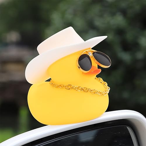 Miniatura 8 de wonuu 2 adornos de pato para salpicadero de automóvil, adornos de goma para decoración de tablero de automóvil, accesorios de decoración con mini