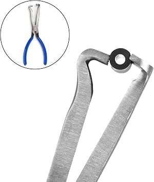 Electrical Disconnect Pliers, 8inch Spark Plug Disassembly Pliers,Automotive Electrical Connector Disconnect Pliers,Automotive Electrical Plug Connector Disconnect Tool(2pcs Blue)