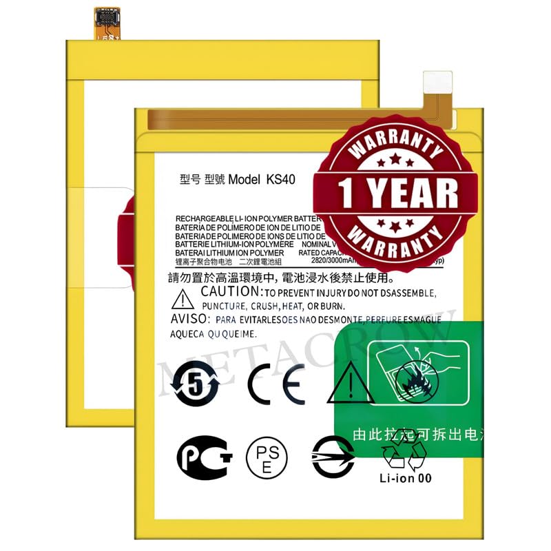 Image of Original KS40 Battery Compatible for Motorola Moto E6 Play (XT2029, XT2029-1) - (3000mAh) - 1 Year Warranty JK1