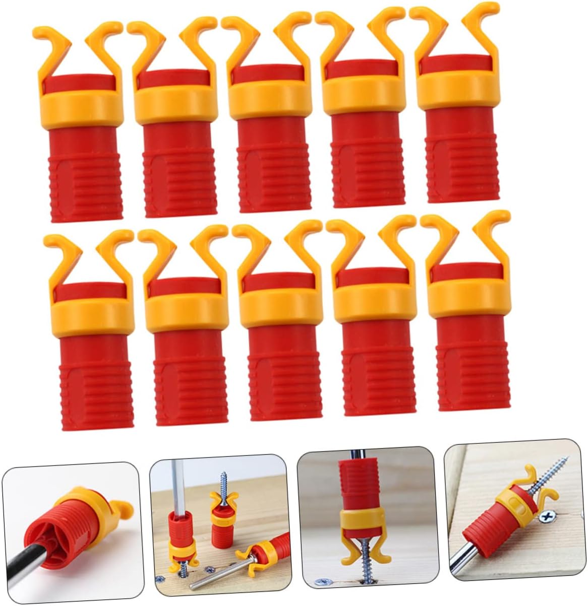 10Pcs Screw Fixing Tool for Woodworking Durable Screw Holding Clamps Screw Grippers for Easy Installation Impact Resistant Design for