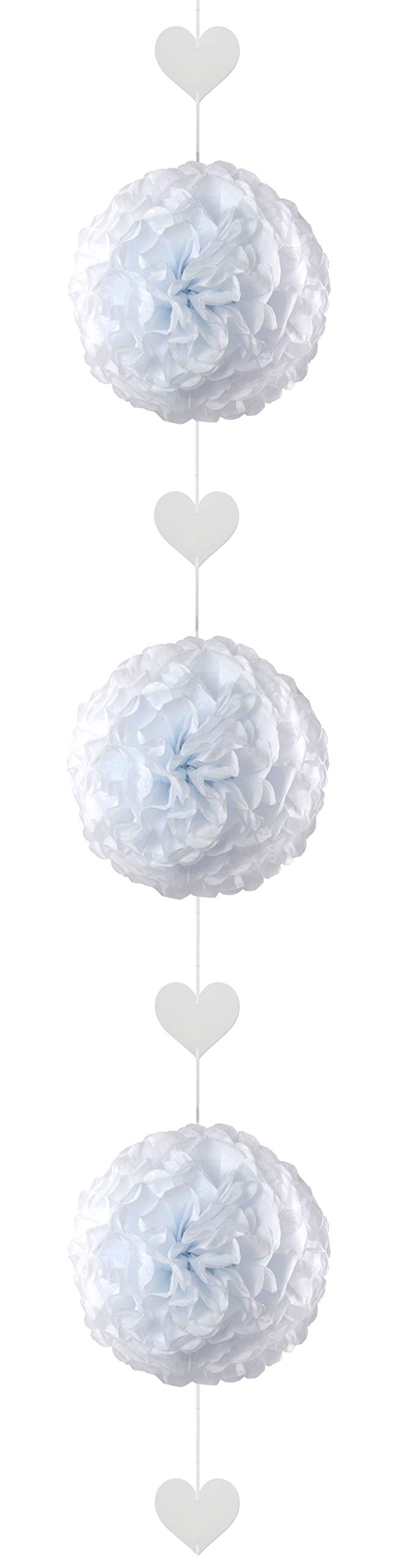 EinsSein 1x Pompon di Carta 35cm Verde Matrimonio Carta velina Decorativa Pom Pom veline Pompom Pompon Decorazioni Fiori di marmitta Moto Decorativi crespa giganti PON PON Colorati Viola Gialla Palle