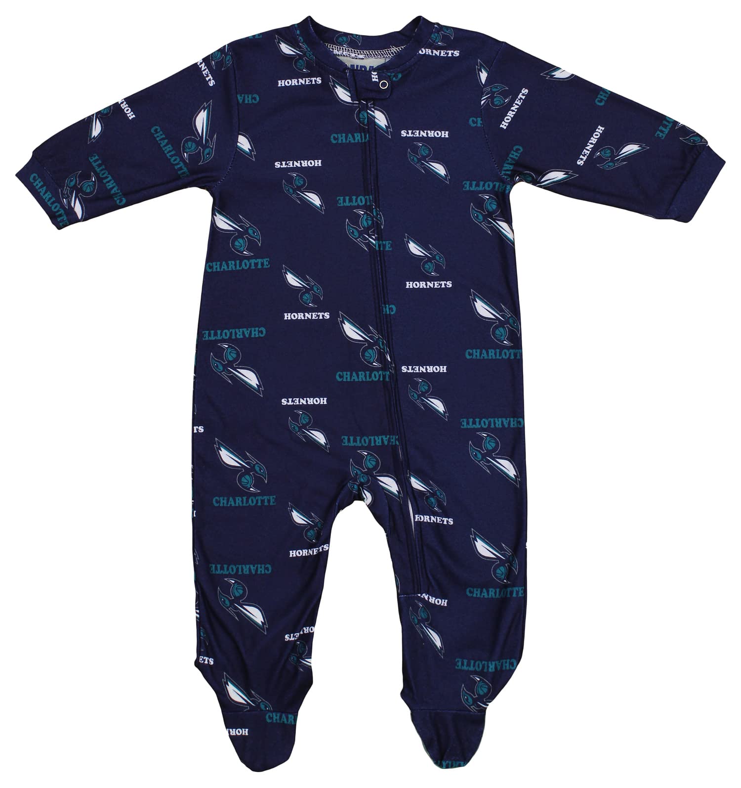 Outerstuff NBA Newborn (0M-9M)/Infant (12M-24M) Sleeper, Charlotte Hornets, 12M