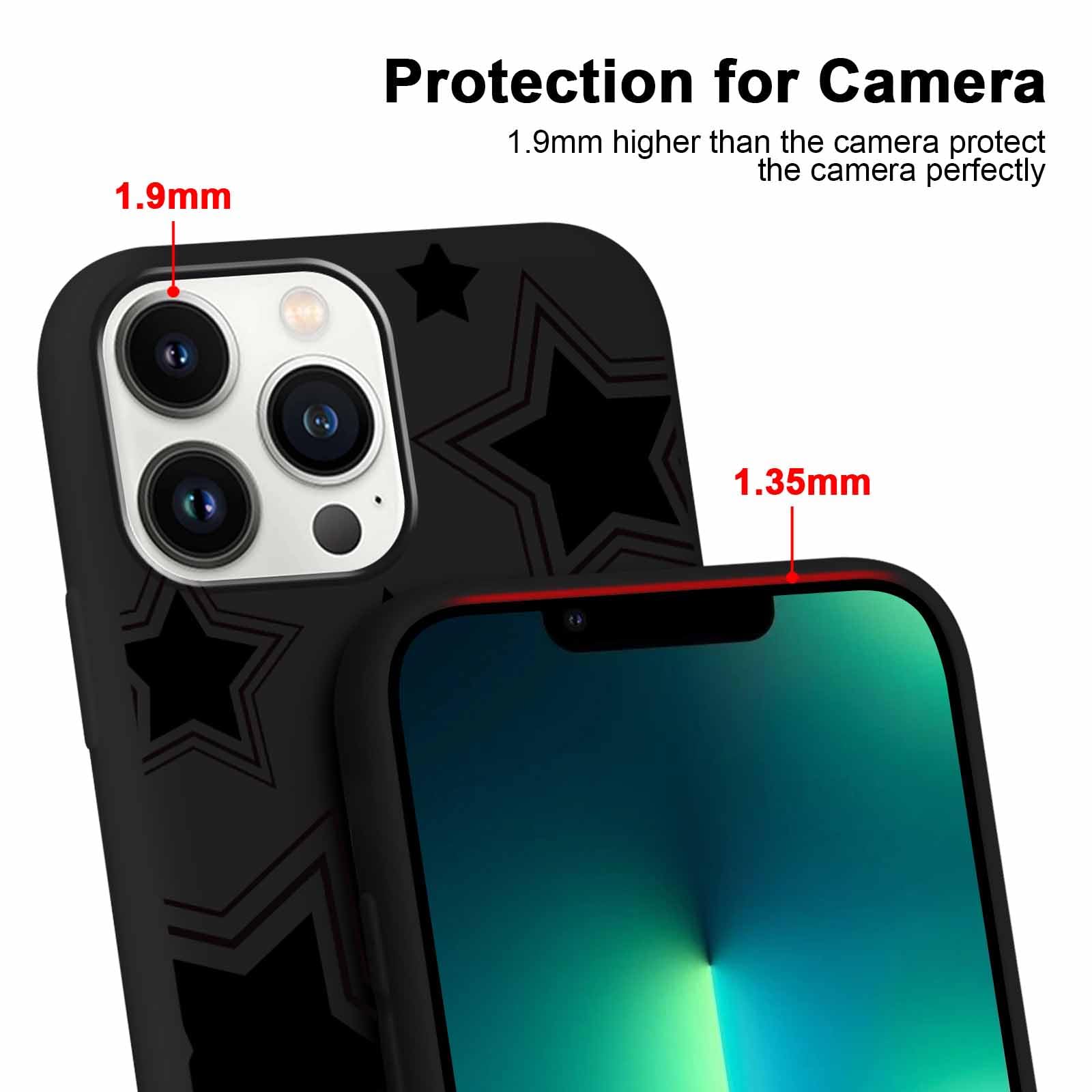 Yoedge Cover per iPhone 13 PRO Max (6,7) Morbido Silicone Opaca TPU