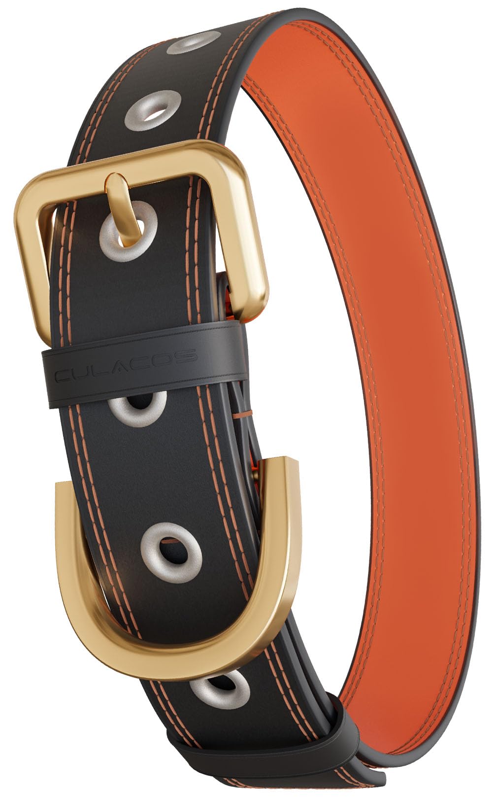 Culacos Collar Perro Pequeño - Collar Suave de Cuero - Floral Hecho a Mano - Ajustable para Perros Pequeños y Medianos (35-48 cm)