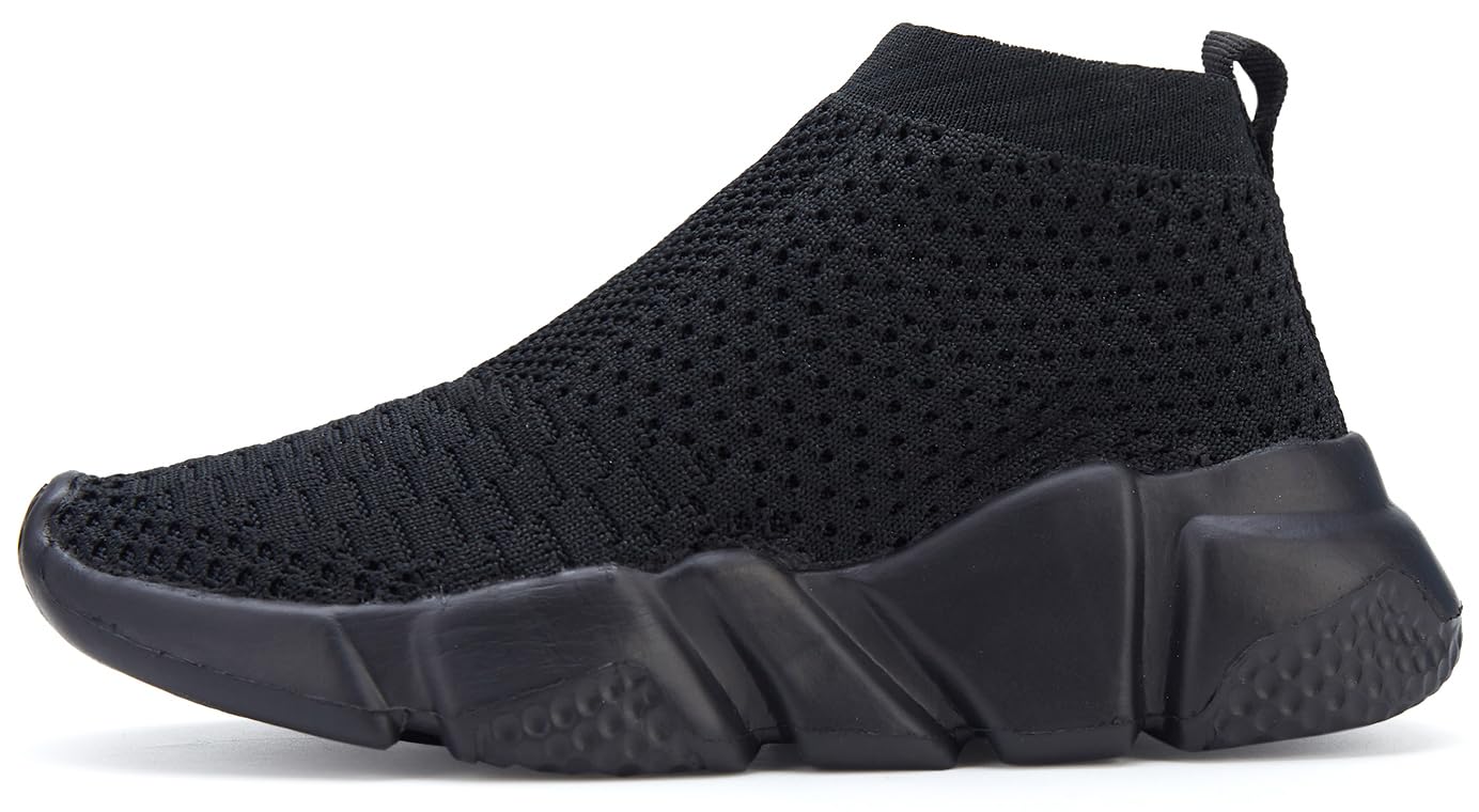 Santiro Zapatos para niños y niñas, zapatos de punto transpirables sin cordones
