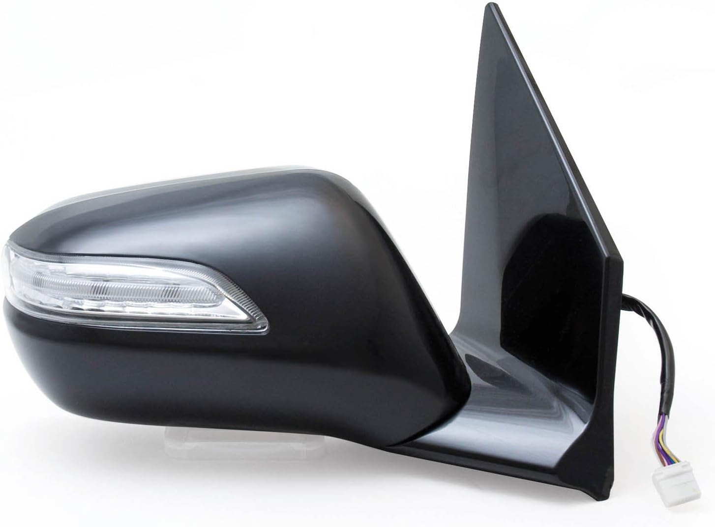 Fit System63039H Passenger Side Mirror for Acura MDX, Black PTM, w/Turn Signal & Memory, Blue Lens, Foldaway, Heated Power