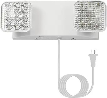 GZRUIYANG LED Emergency Lights with Battery Backup, Commercial Emergency Light Fixtures for Business and Home Power Failures, Adjustable Square Head