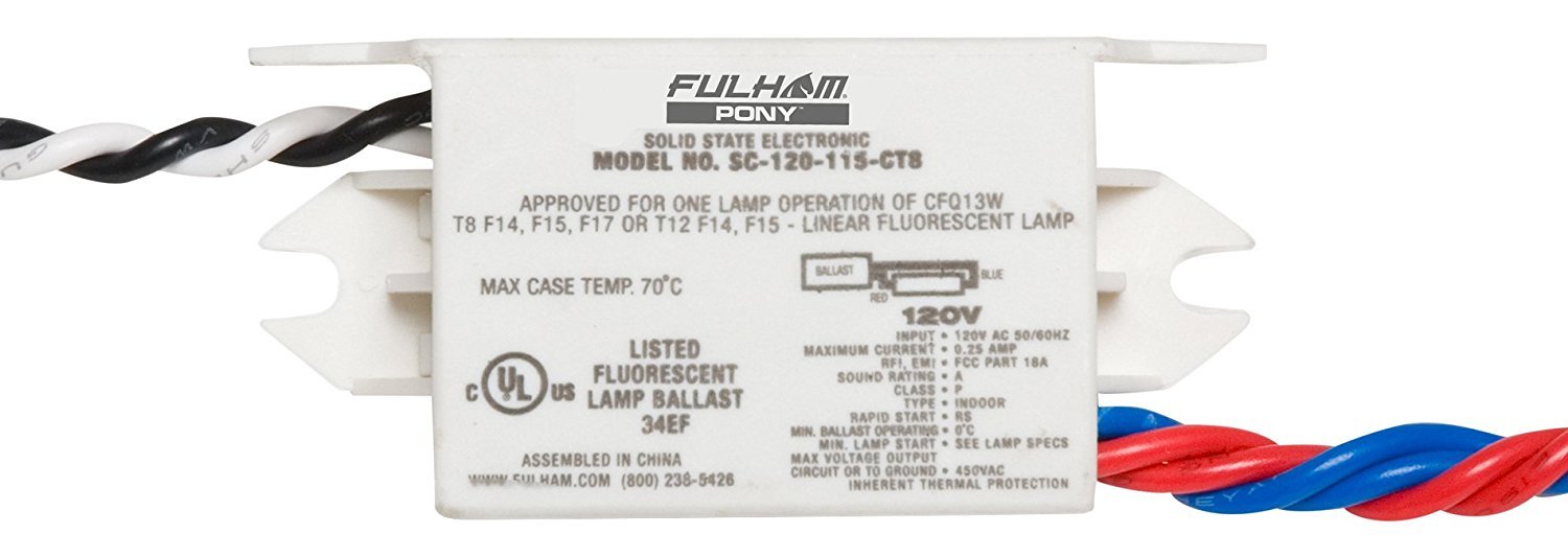 Fulham Lighting Fulham Sugar Cube Ballast, SC-120-115-CT8 , White