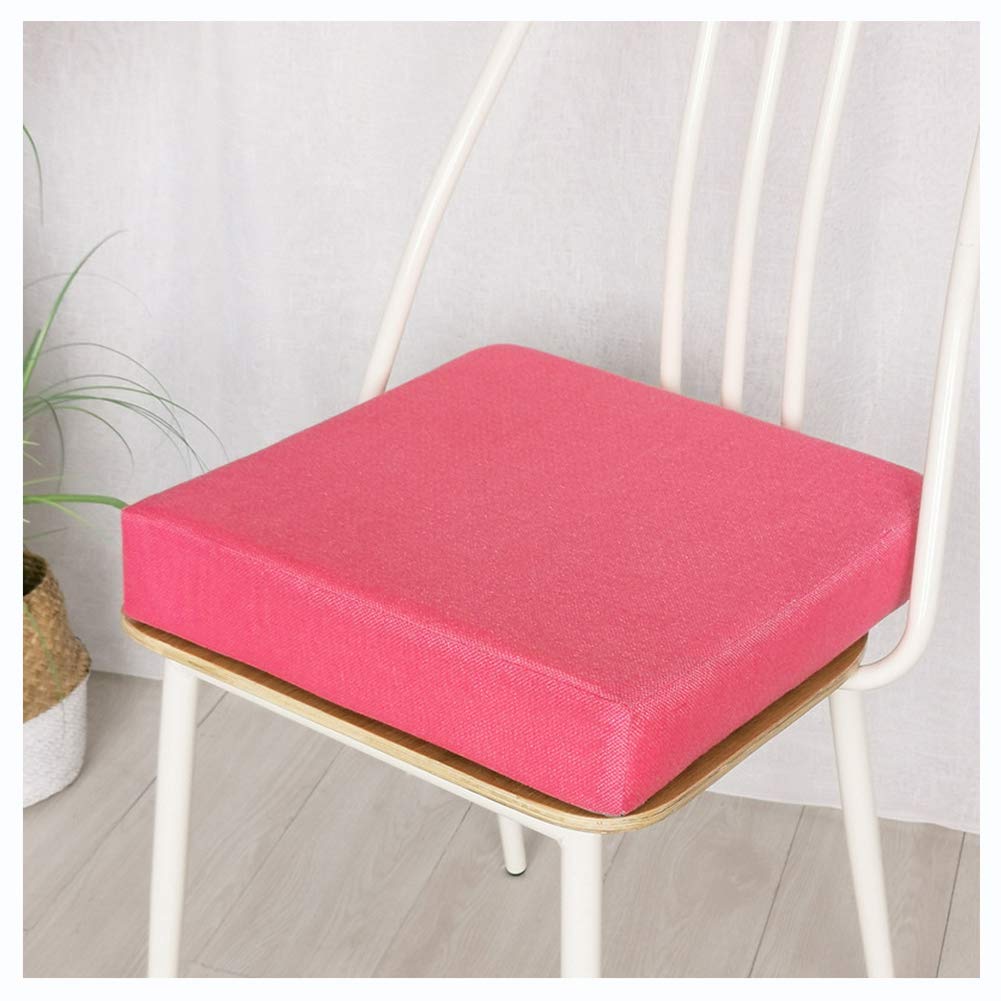 YOUCAI Chair Cushion, Armchair Booster Cushion Chair, Soft Seat Pads For Dining Chair, Padded Cushion Garden Seat Pads, Thick Square Seat Cushions Fit For Home Office Car,Pink3,50x50x8cm