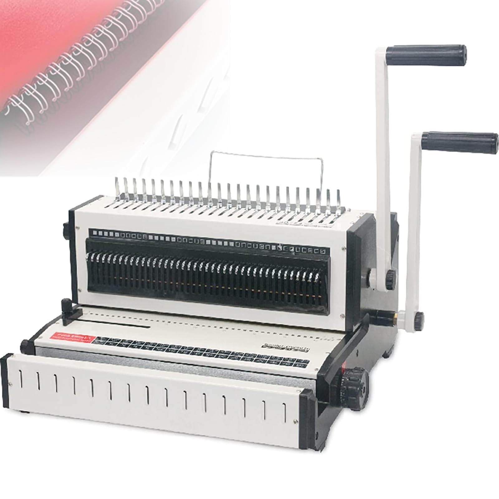 Machine de poinçonnage et de reliure multi-formats à anneaux de fer et peigne à clip