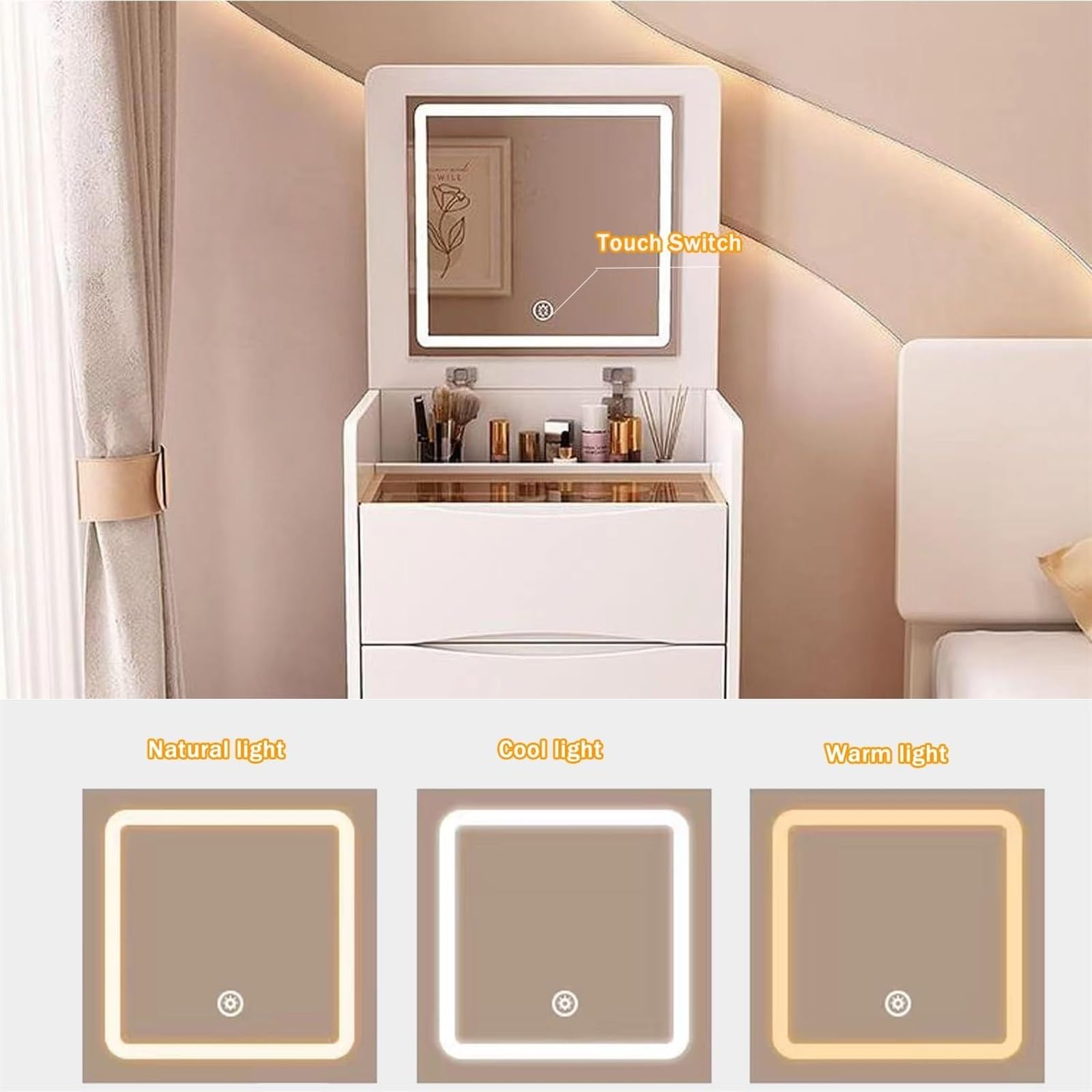 Coiffeuses tables de maquillage en bois avec miroirs et tabourets (2026) Meilleures Ventes