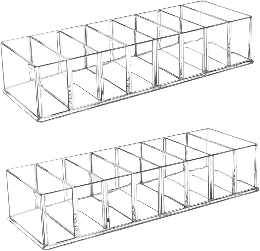 Corsehild 2 PCS Detachable Makeup Organiser Clear Makeup Cosmetic