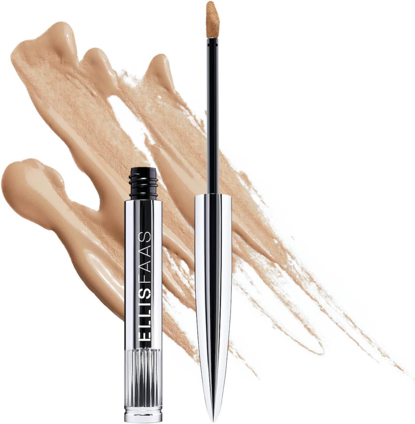 Concealer Anti Aging Full Coverage for Dark Circles, Wrinkles, Blemishes, Fine Lines, & Spots with Karite Oil & Rice Wax Deep Hydration Luxury Creamy Formula (202 Light)