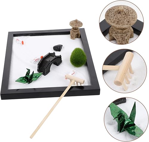 Miniatura 7 de Totority Decoración de mesa de arena de playa, regalo de mariposas decorativas para oficina, accesorios de escritorio, kit de adornos en miniatura,