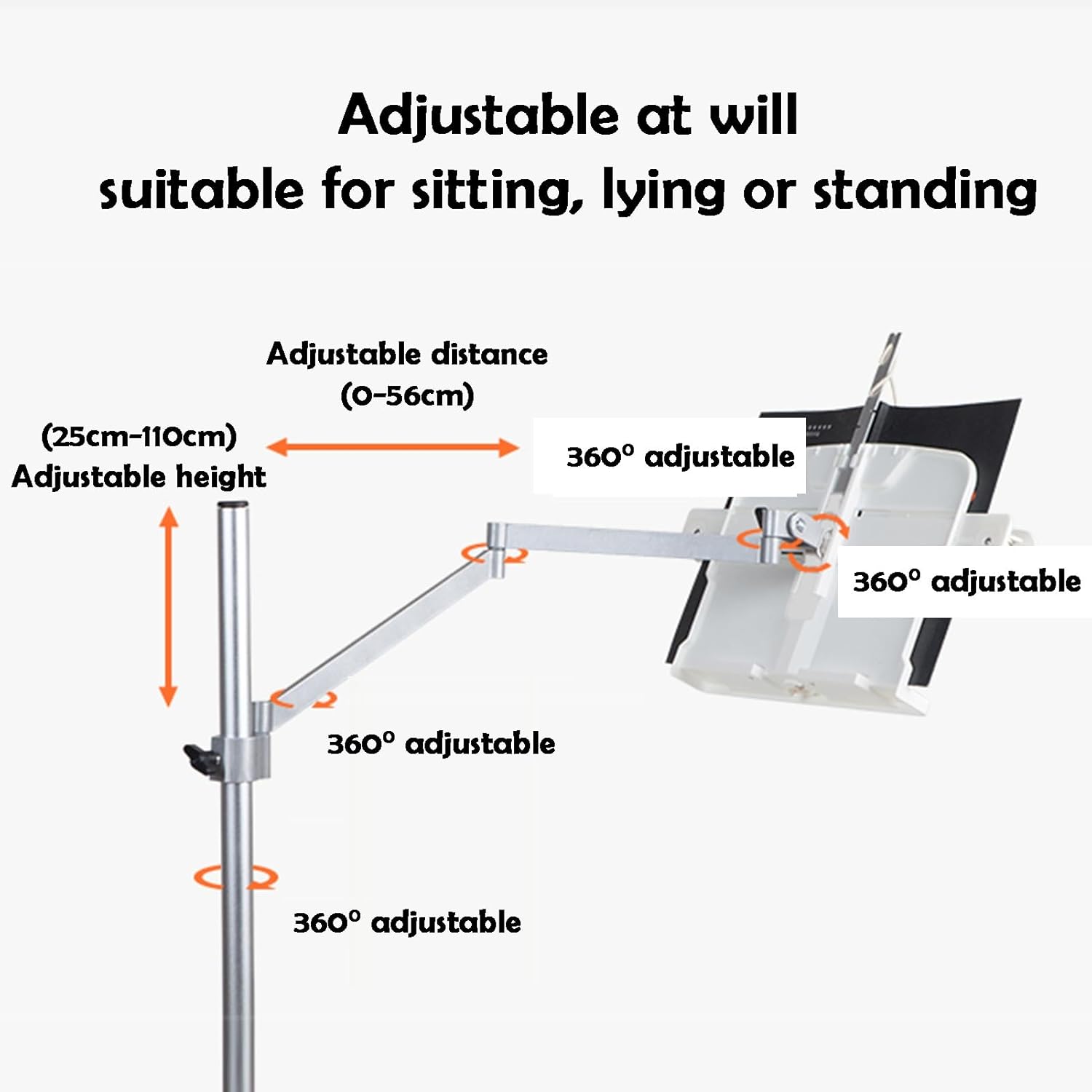 Reading Book Holder with Wheels, Multifunctional Storage Shelf for Recipes or Books, Ideal for Bedside, Sofa, Office, Classroom, or Apartment Use
