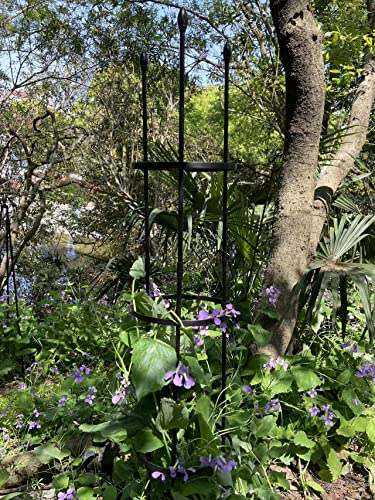 Black Plant Trellis Garden Trellis Clinging Roses Trellis Plant Cage Climbing Flower Support With Coating To Decorate Your Garden 2 Packs #TOP3