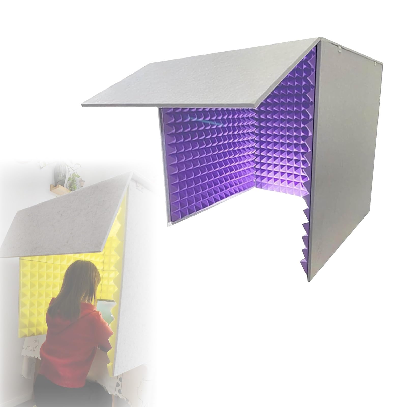 Cabine d'isolation phonique de bureau pour bloquer l'écho