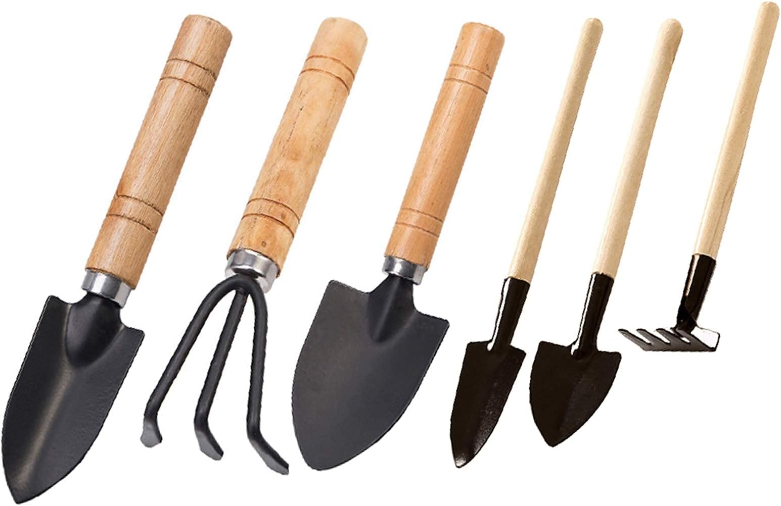 KASTWAVE Garden Tools Set of 6 Pcs, Succulent Tools, Pruning Scissors as Plant Accessories,Succulent Gardending Hand Tools Kit for Seedling Soil, Caring Succulent, Houseplent, Bonsi