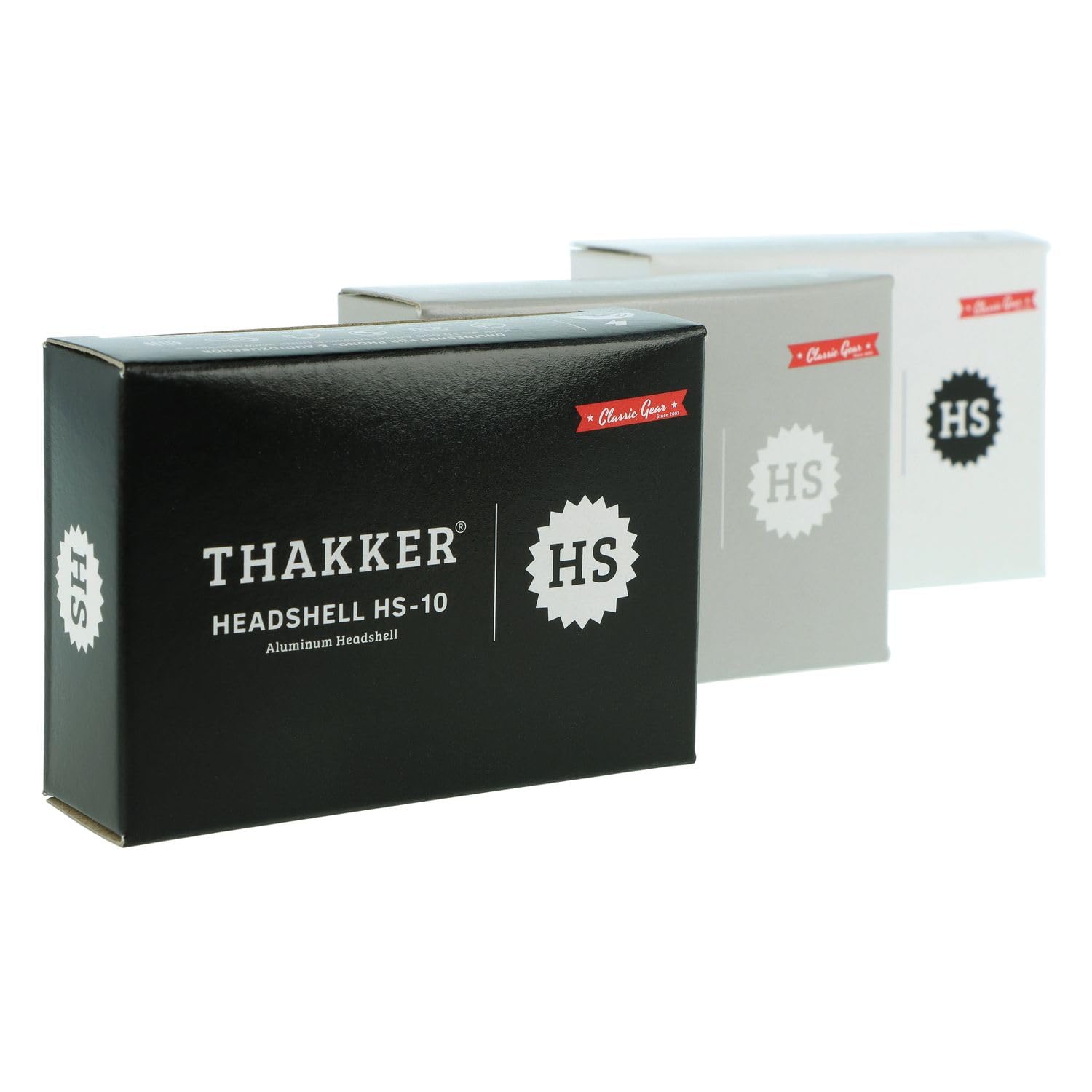 THAKKER HS-10 - Coque de tête Aluminium - Noir | Connexion SME à baïonnette | Câbles de la Coque Inclus | Aluminium Headshell