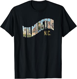 Wilmington North Carolina T Shirt Vintage NC Souvenir Tshirt