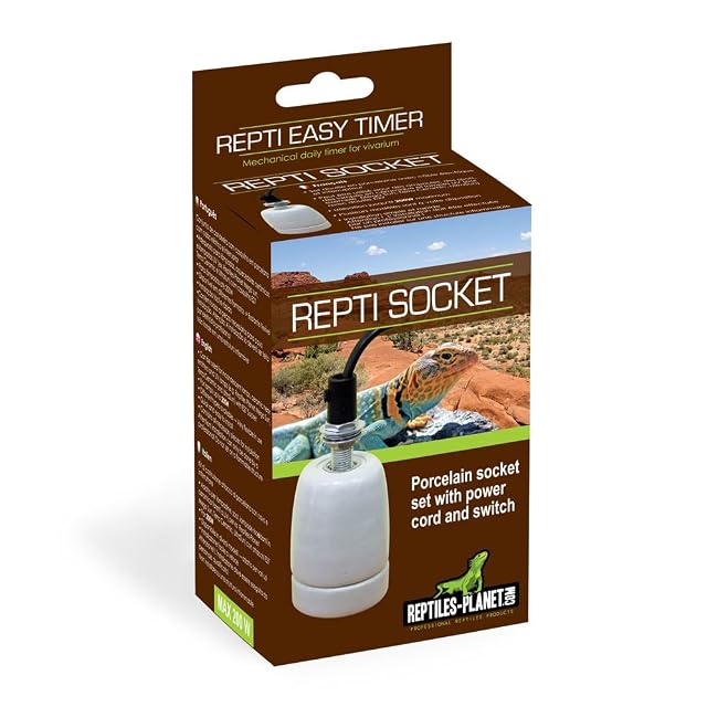 Reptiles Planet Iluminación Buje de cerámica para terrario Repti Socket