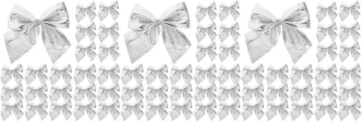 BESPORTBLE 360pcs Christmas Mini Bow Decorations for Tree Wreaths and Ornaments Reusable Xmas Bow Decor Cloth Material for Holiday Home Decor and Creating Festive Atmosphere