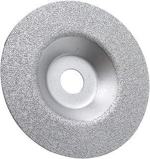 4 Inch Diamond Grinding Cup Wheel for Granite Marble Iron Steel Masonry Convex Vacuum Brazed Grinding Disc Fits 5/8 Inch Arbor