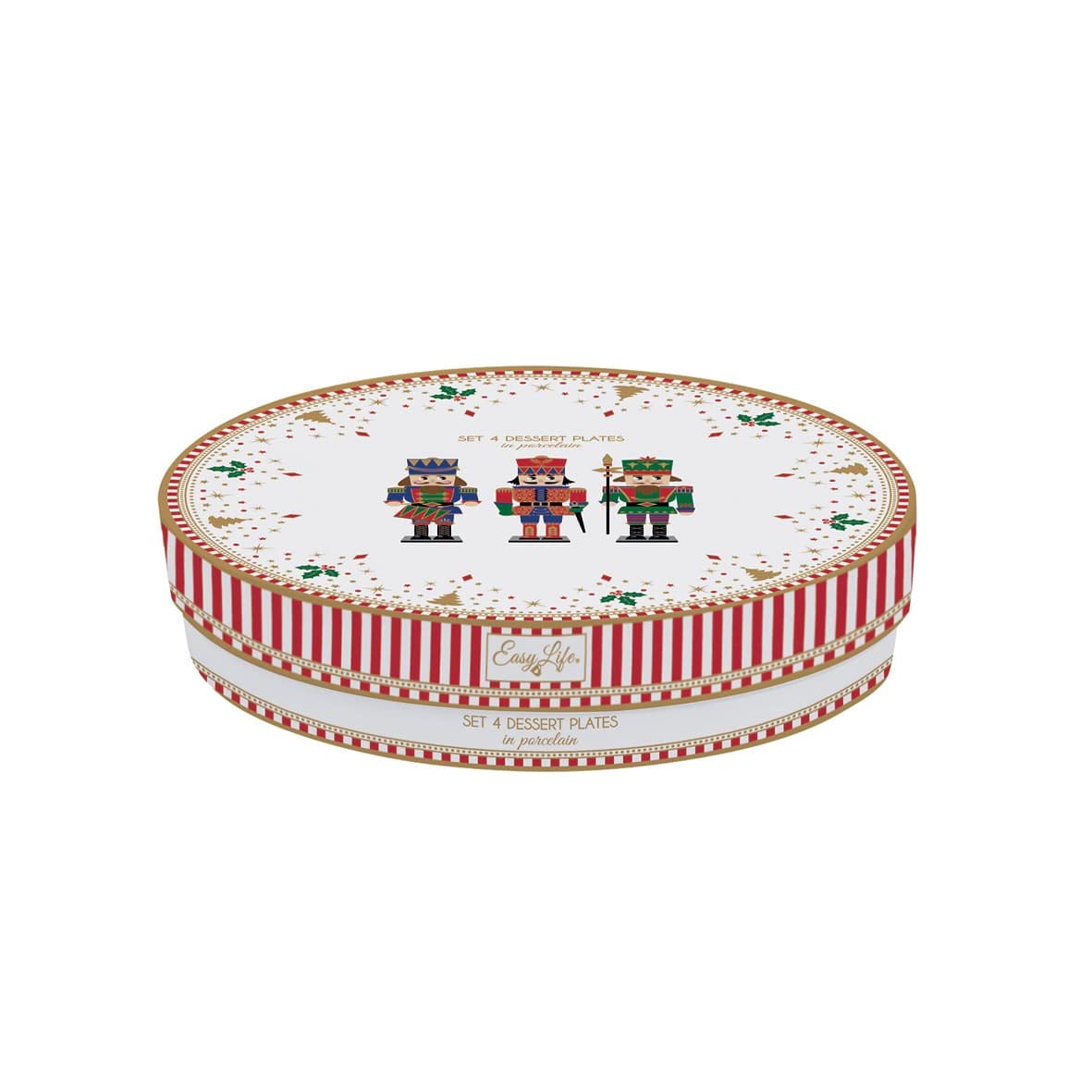 EASY LIFE Set 4 Piatti Dessert NUTCRACKERS