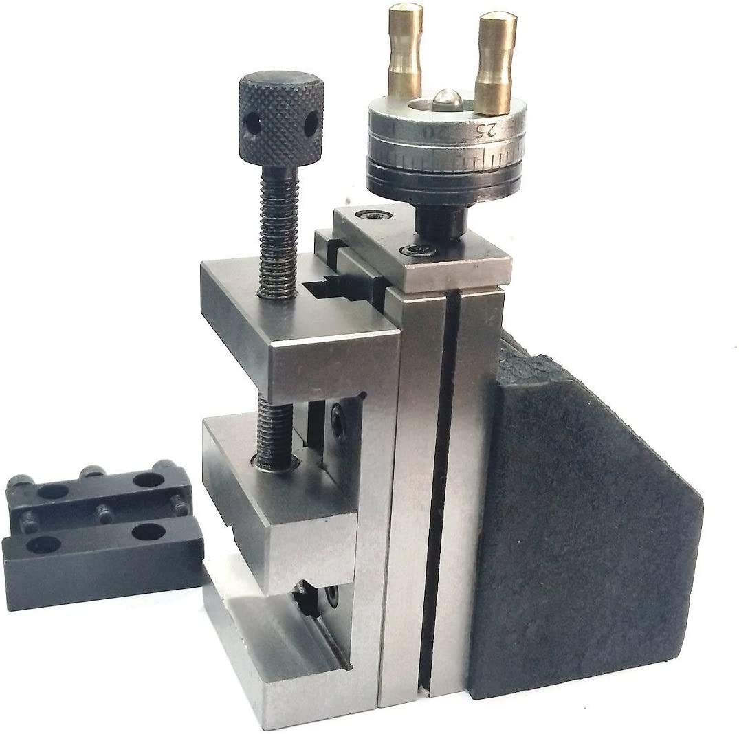 Mini Vertical Slide (90 x 50 mm) with 2"/ 50 mm Steel Vice-Instant Milling-on Small Bench Lathes (Vertical Slide With 2" Steel Vice)