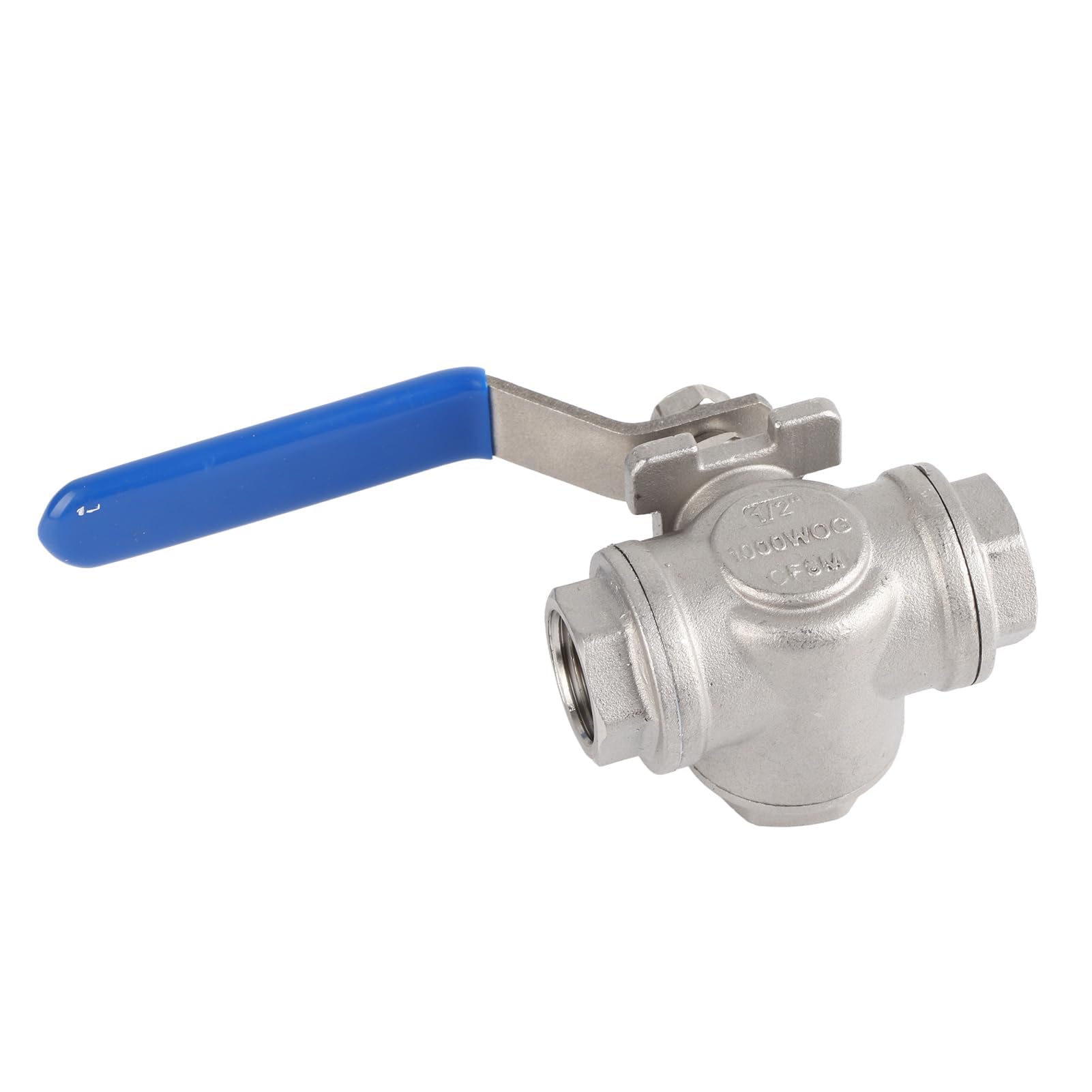 1 Unidad DN15 1/2 "válvula de Bola de Puerto Estándar Válvula de Bola de Puerto T de 3 Vías Válvula de Bola SUS304 de Acero Inoxidable Conector de Rosca Hembra
