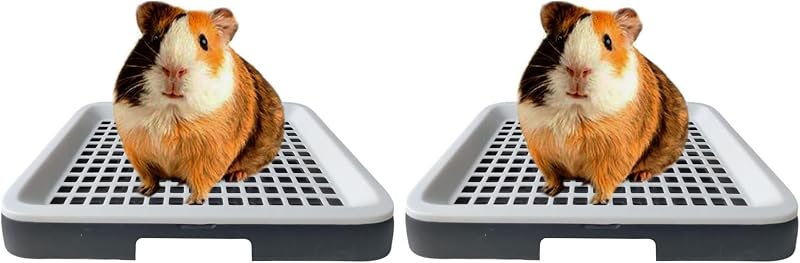 Bandeja higiênica com grade para pequenos animais Oncpcare, plástico PP, 25 x 19,5 x 3 cm, pacote com 2
