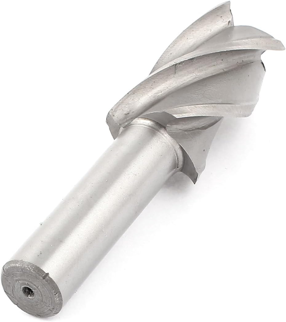 20mm Shank End Mills 34mm Cutting Dia HSSAI Straight Shank 4 Flutes End Square Nose End Mills Mill Cutter