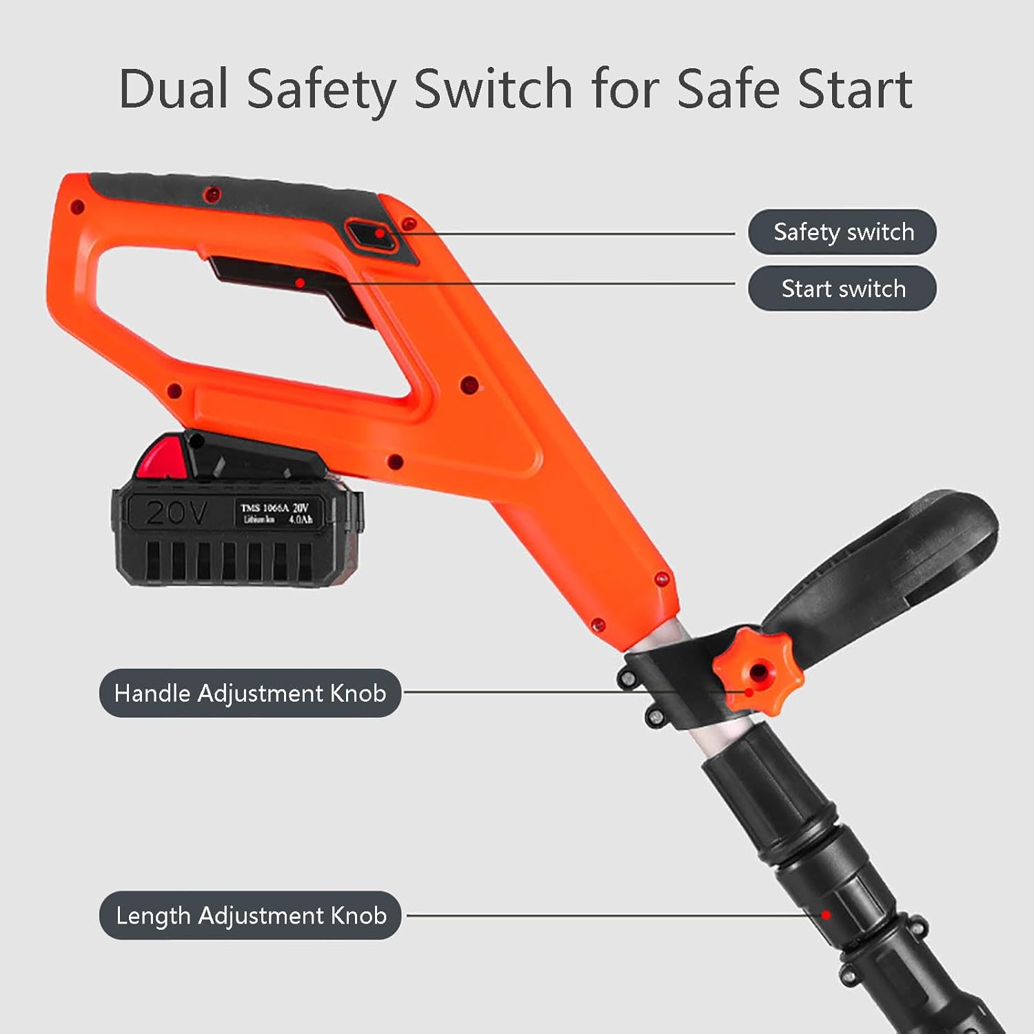 Brushless Snow Blower, Powerfull Battery Snow Blower with Adjustable Front Handle, Double Safety Switch, Lightweight Snow Blower for Patio Driveway(Two Batteries)
