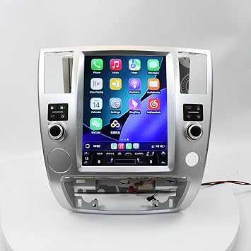 12.1 inch Vertical Touch Screen Car Radio for Nissan Armada Infiniti QX56 2008-2012 Carplay Multimedia Player GPS Navigation Stereo Silver, 6+128GB