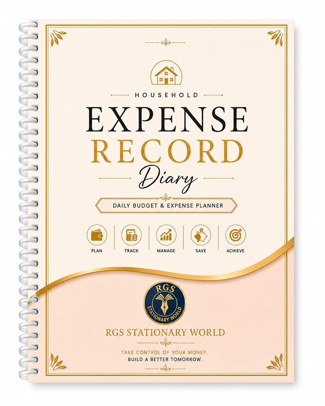 Household Expense Record Diary | A4 Budget Planner Notebook | Daily Expense Tracker | Monthly Budget Planner | Bill Tracker | Savings Goal Journal | Financial Planning Diary | Premium 100 GSM Paper | Spiral Bound-image-42