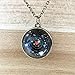 JczR.Y Eight Planets Necklace Pendant Double-sided Glass Ball Universe Galaxy Solar System Guardian Stars Necklace for Women