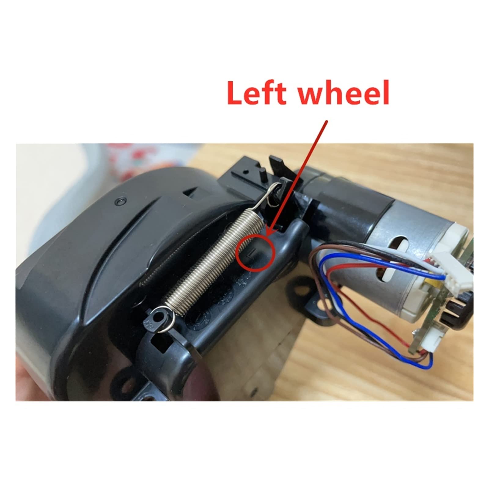 Rechtes Rad, linkes Rad, kompatibel mit 20 RG6825 RG6871 RG6875 Isweep X3 Reiniger-Teile-Zubehör(1pcs Left wheel)
